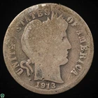 Photo of a 1913-S Barber Dime from an eBay sale
