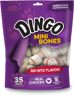 Mini Bones, Rawhide for Dogs, Made with Real Chicken, Treat Your Small Dog to a