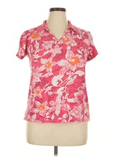Soma Women Pink Short Sleeve Polo XL