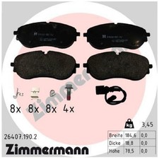 Satz Bremsbeläge Bremsklötze vorne für VW ID.5 E39 ID.7 ED2 ED5 | 23818993