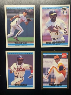 Henderson #21, Ripken #35, Nixon #41, Ryan #14CC | Donruss 1992 Lot | NM / LP
