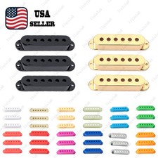 3 Pcs 48/50/52 SSS Single Coil Pickup Covers For Fender SQ Strat multiColors