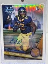 2023 Bowman University Chrome CJ DONALDSON JR. Refractor AUTO /499 West Virginia