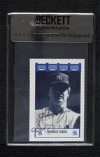 BAS 1992 The Wiz/Fisher New York Yankees of '70's George Zeber Auto ur8