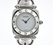 [NEAR MINT] Vintage GUCCI 6300L 21mm White Dial Red Quartz Ladies Watch Japan