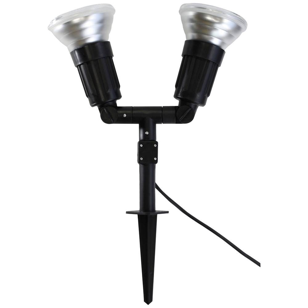 Megatron MT70814 Cappi 2 borne extérieure haut de gamme en aluminium noir avec culot E27
