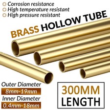 Brass Hollow Tube 0.8mm 0.9mm 1mm 2mm 3mm 4mm 5mm 6mm 7mm-19mm O.D Length 300mm