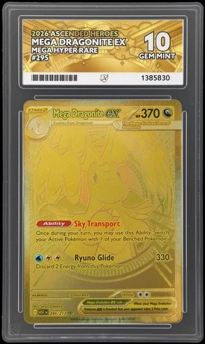 Pokemon TCG - Mega Dragonite - Hyper Rare - 295/217 - Ascended Heroes - ACE 10