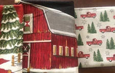 HOMEGROWN HOLIDAYS CHRISTMAS Truck Cotton Fabric + Panels Bundle Deb Strain Moda