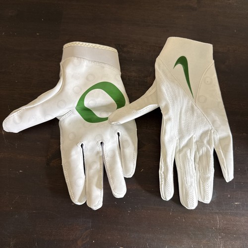 Nike Oregon Ducks weiß Team Issued Superbad Fußballhandschuhe Größe 2XL FN5591-145