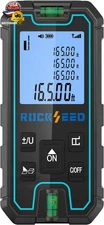 Laser Measure 165 Feet,  Portable Laser Distance Meter, Digital Distance Measure