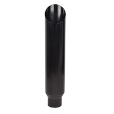 45 Inlet 78 Outlet Miter Cut Stainless Steel Exhaust Tip Polished Black 45 Inlet 78 Outlet Miter Cut Stainless Steel Exhaust Tip Polished Black