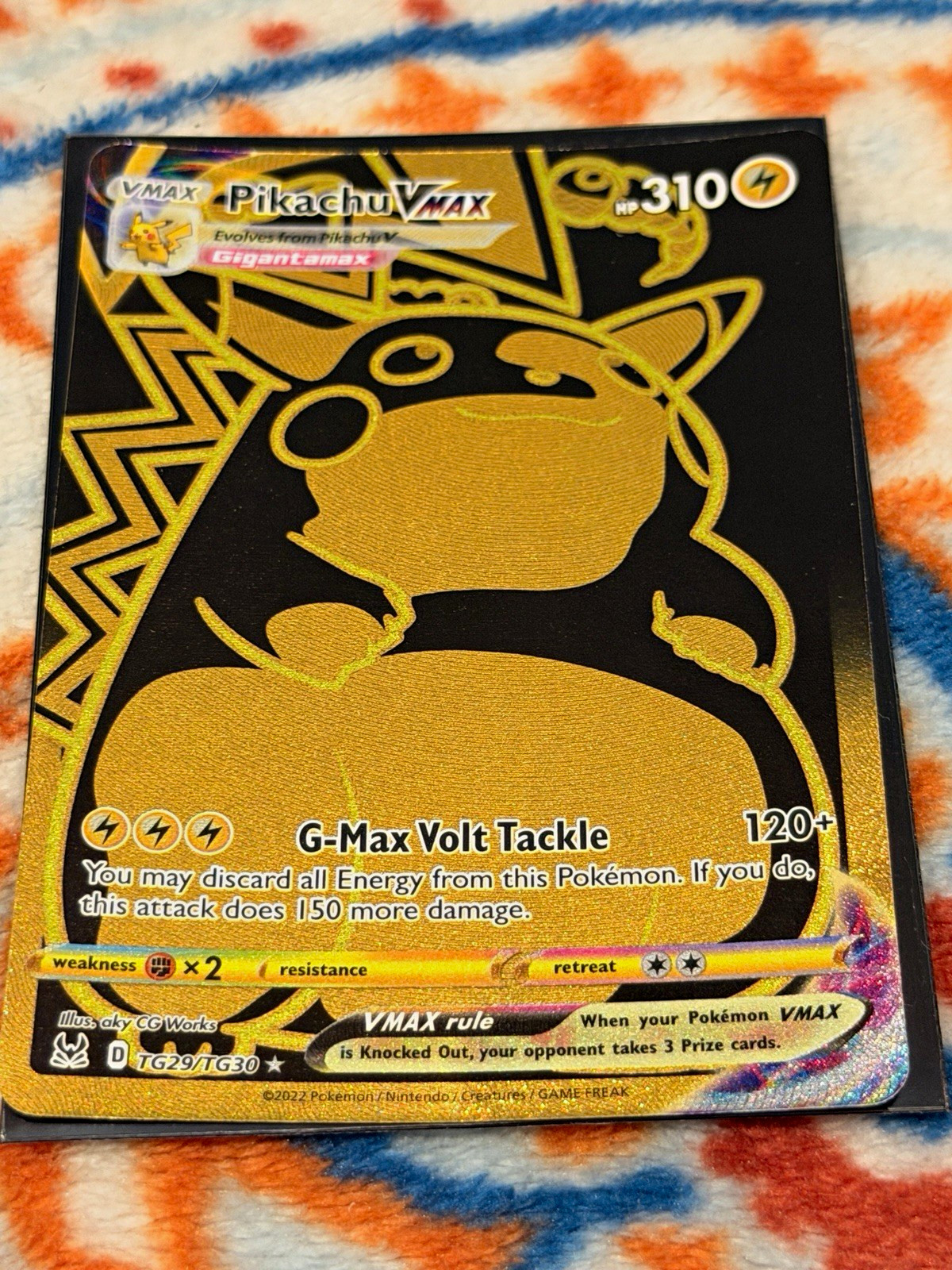 Pokemon TCG Pikachu VMAX TG29/TG30 Lost Origin TG Secret Holo HP310 2022 EN