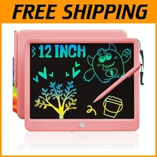 Colorful 12" Drawing Tablet for Girls - Erasable Pad