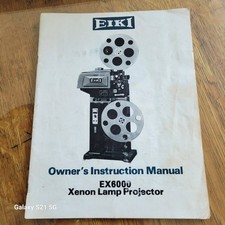 VINTAGE EIKI EX-6000 XENON, 16mm FILM PROJECTOR INSTRUCTION OPERATORS MANUAL