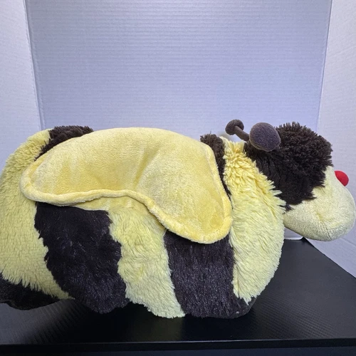 Pillow Pets Large Bumble Bee Plush Stuffed Toy 2010 18" x 18" - Picture 1 of 4