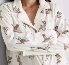 Primark x Disney Bambi Minky Fleece Boyfriend Pyjamas PJs Size XL Extra Large