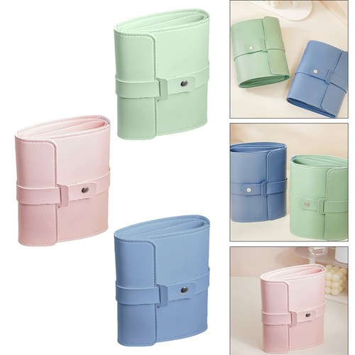 Sac De Rangement Pour Bijoux Bagsmart - Organisateur Roulant Avec Poches - Pour Bagues, Colliers, Boucles D'oreilles - Motif Floral
