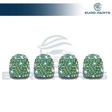 4pcs Bling Valve Stem Caps Sparkly Crystal Rhinestone Tire Dust Cover Set Car