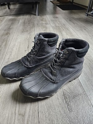 Sperry Cold Bay Duck Boots Men's US Size 10.5 - Black/Grey