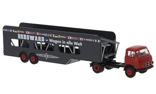 Brekina 43228 - 1/87 Borgward B 655 Car Transporter, Borgward, 1960 - New