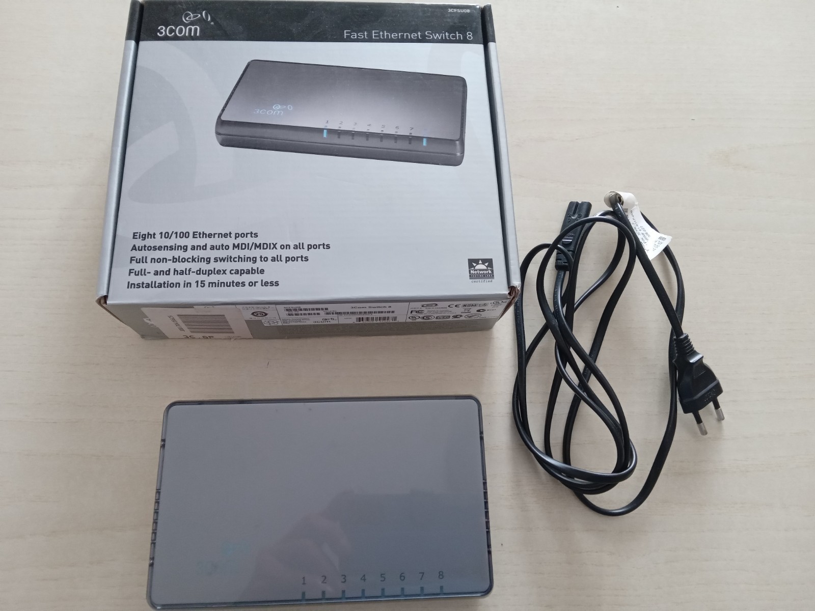 3com fast ethernet switch8