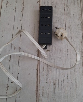 ELECTRIC SOCKET SLIPPER WITH EXTENSION DVE LI05 BLACK COB CABLE WHITE 70s