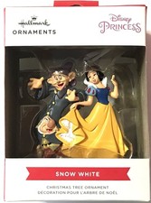 Hallmark Christmas Tree Ornament Disney Princess SNOW WHITE with 2 Dwarfs
