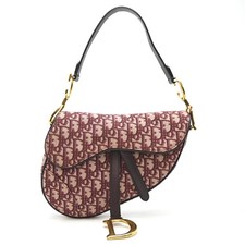 Dior Trotter Saddle Bag Shoulder Bag Canvas Bordeaux