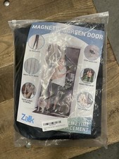Magnetic Screen Door Fits Doors up to 38 x 82 Fits Door Size 38" x 82" Black