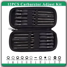 For 2-Cycle Engine 12PCS Screwdriver Carburetor Adjustment Tool Carb Adjust Kit