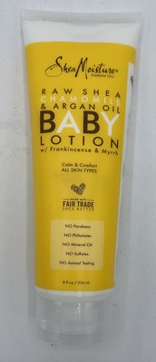 raw shea chamomile & argan oil baby lotion