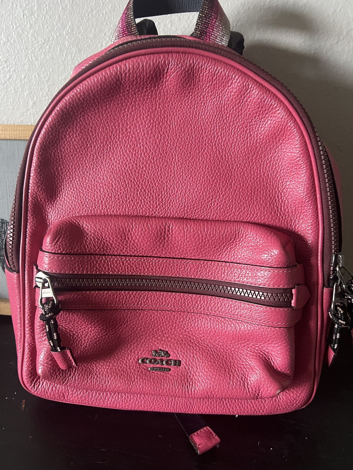 Coach Mini Pebble Backpack - image 1