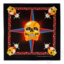 Skull Yellow Head Bandana / Skull Flag Bandanna