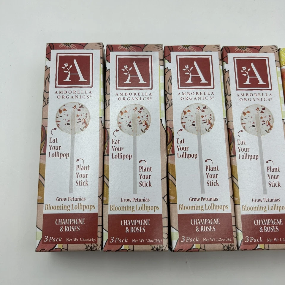 Amborella Organics Blooming Lollipops Lot Of 5 Boxes 15 Lollipops Total - Image 3 of 4