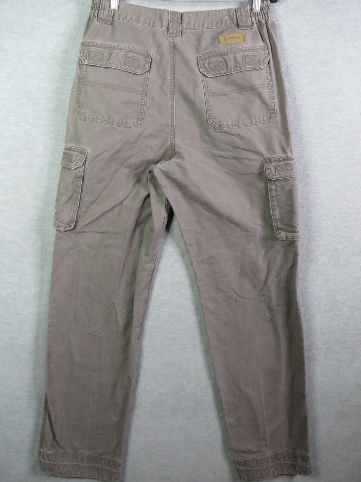 Cabelas Mens Pants 34 x 36 Brown Cargo Trail Hiker Straight Leg Outdoor