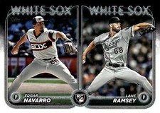2024 Topps Update #US128 Lane Ramsey Edgar Navarro White Sox Rookie Card RC