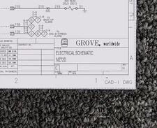 Grove Crane MZ72D Electrical Wiring Diagram Manual