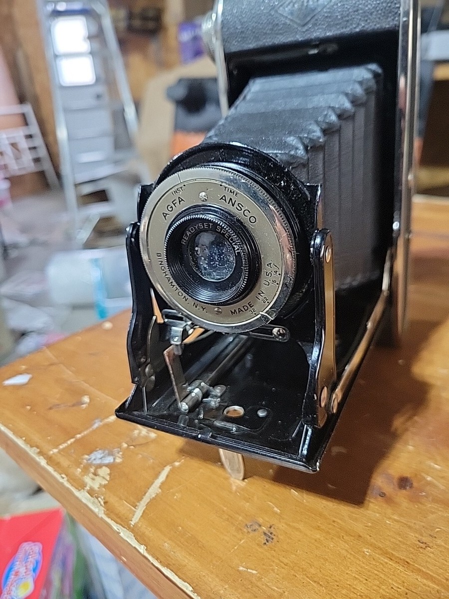 Agfa Anscoのフォールディングカメラ、Readyset Special Vintage Agfa Ansco Folding Camera Readyset Special w