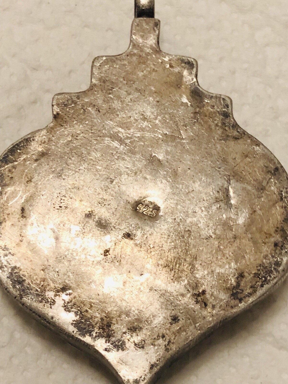 Solid Silver 925 Beautiful Genuine Turquoise Inta… - image 8