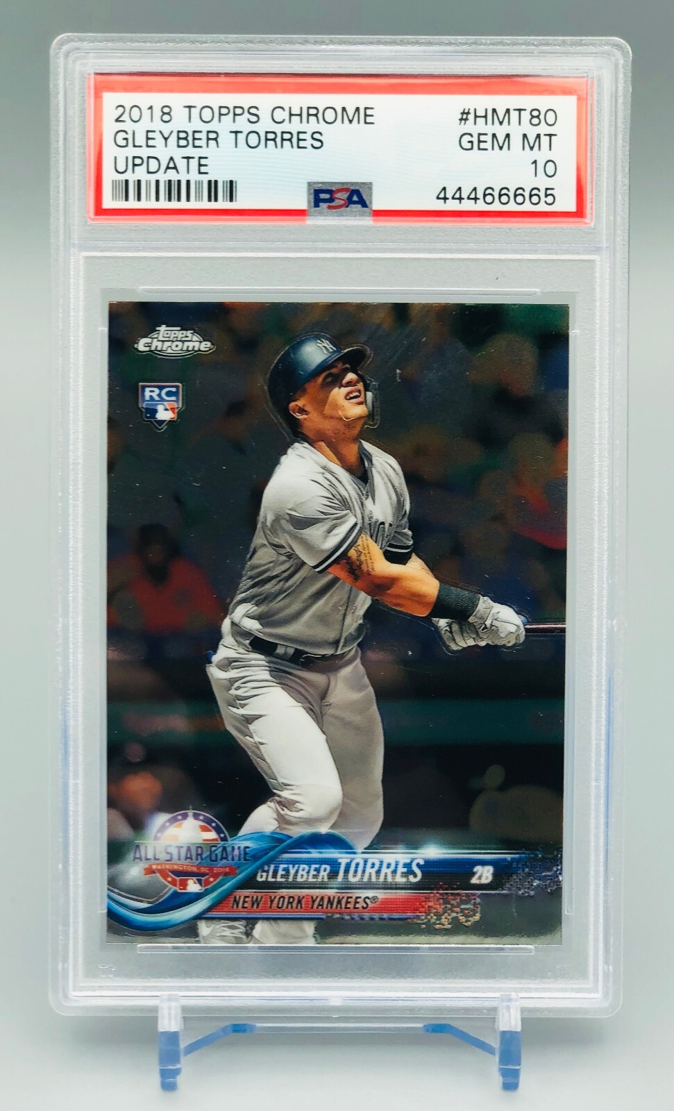 Gleyber Torres 2018 Topps Chrome Update Rookie #HMT80 All-Star PSA 10