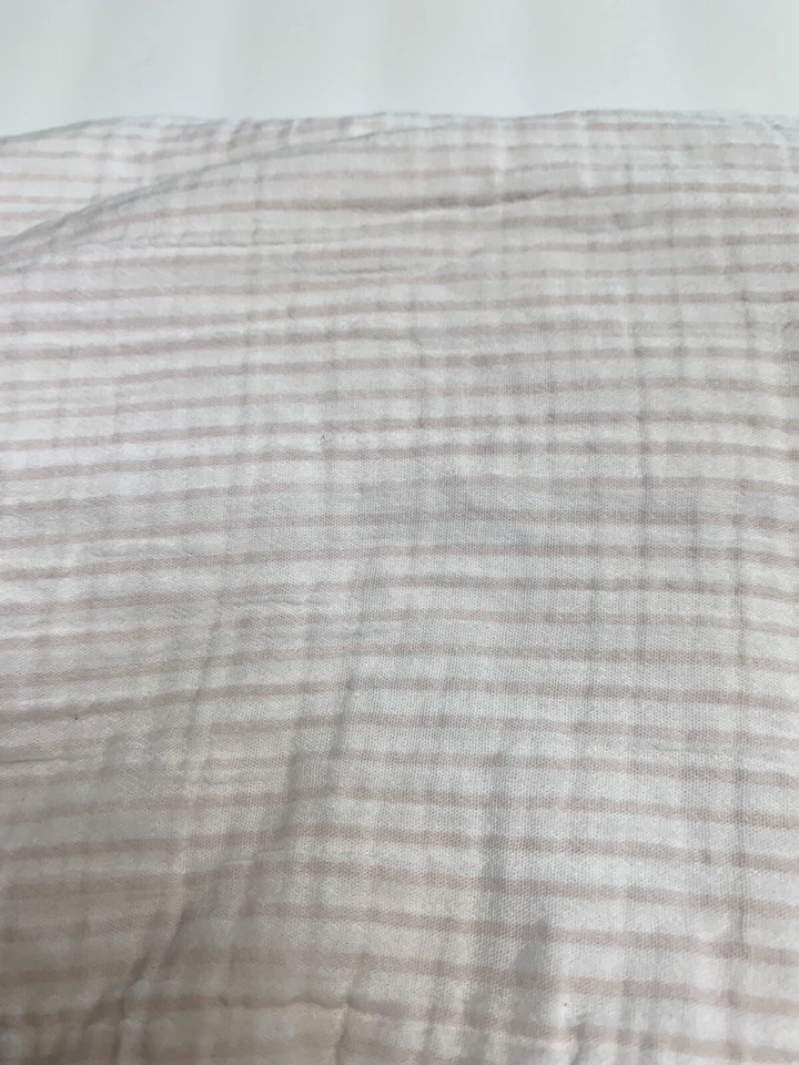 Lote de 2 lençóis de berço cinza rosa algodão para ferragens de restauração para bebês e crianças - Imagem 3 de 4