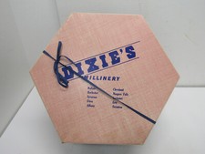 OLD VINTAGE DIXIES MILLINERY HAT BOX DEPARTMENT STORE ADVERTISING