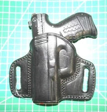 Tagua BH3-1026 LH Black Leather 2 Slot Belt Holster Walther PK380 No Laser