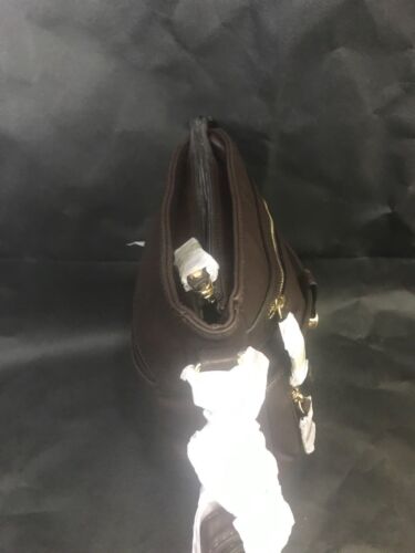womens handbag brand new with detachable strap faux leather brown - Picture 3 of 8