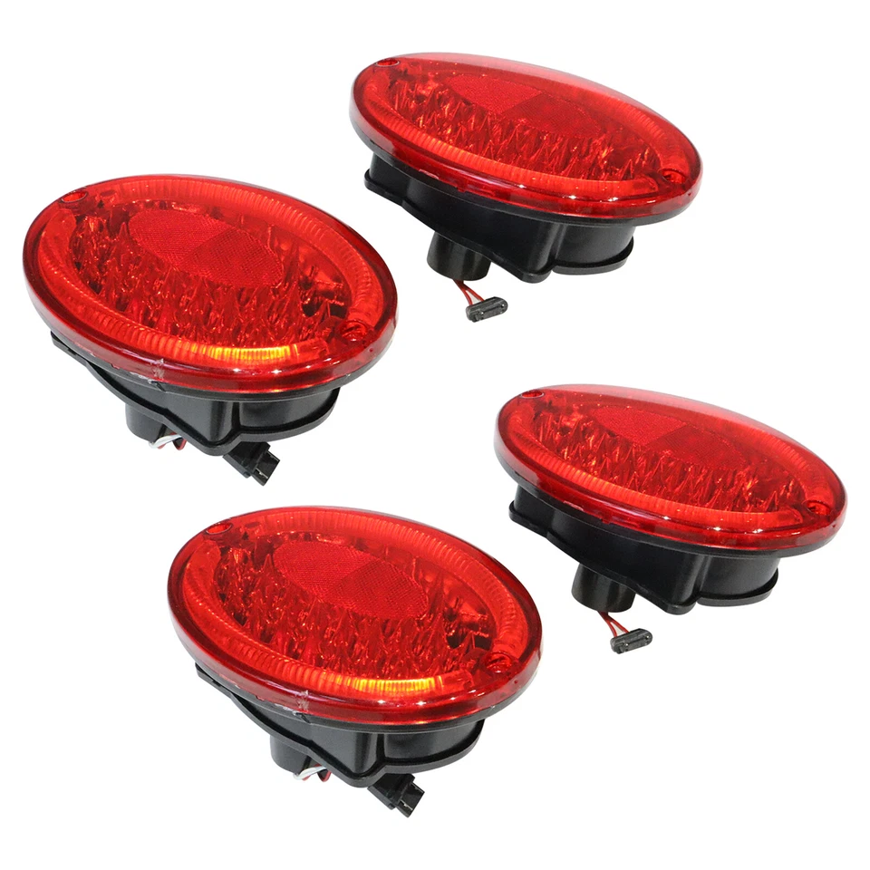 For 1997-2004 Chevrolet C5 Corvette Set of 4 Rear LED Tail Lights Brake Lamp Foto 3 de 4