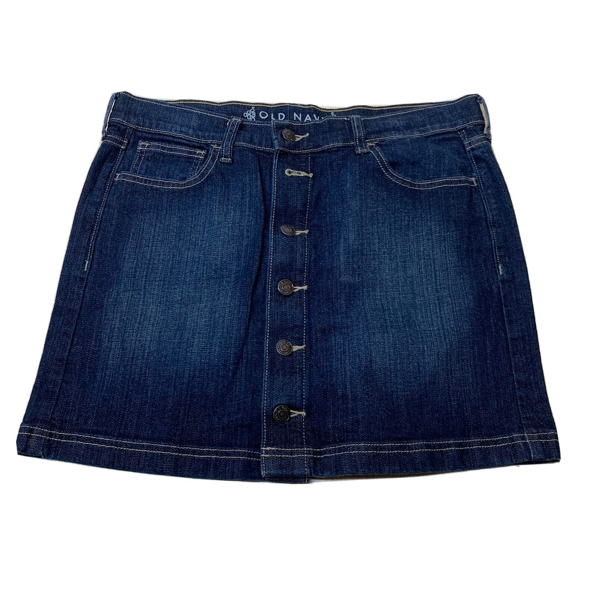 Old Navy Womens Denim Skirt Size 10 Short Mini Blue Jean Pockets