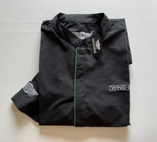 NEW Wing Stop Restaurant Employee Uniform Short Sleeve Shirt Chef Black Size M