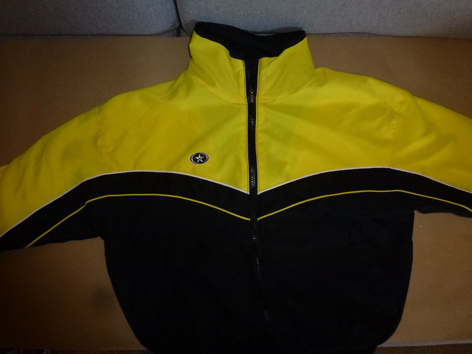 Prostar Track Top - Black/Yellow/White - Small Youth(26/28")