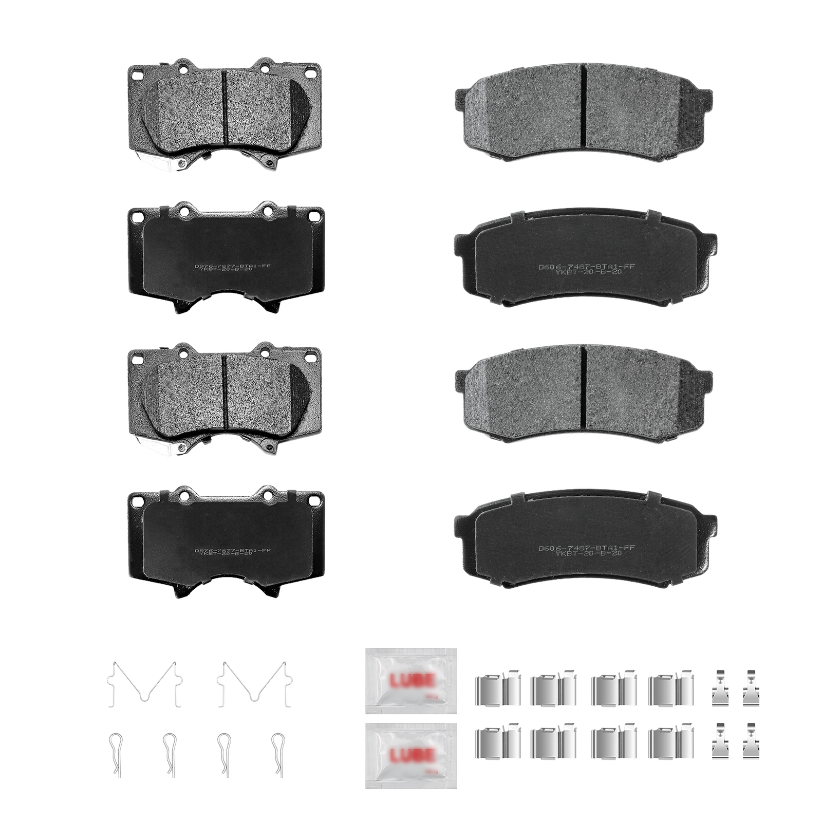 Front & Rear Rotors + Brake Pads for 2010 2011 2020 Lexus GX460